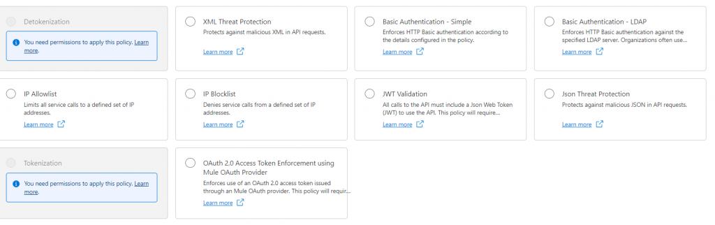 API Manager Policies