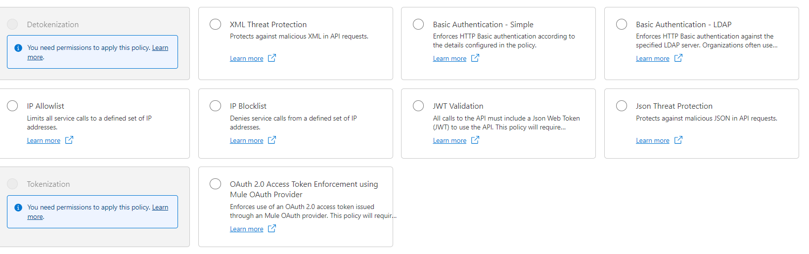 API Manager Policies - RAVA Global