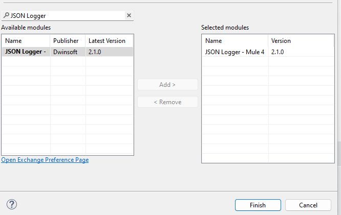 JSON logger