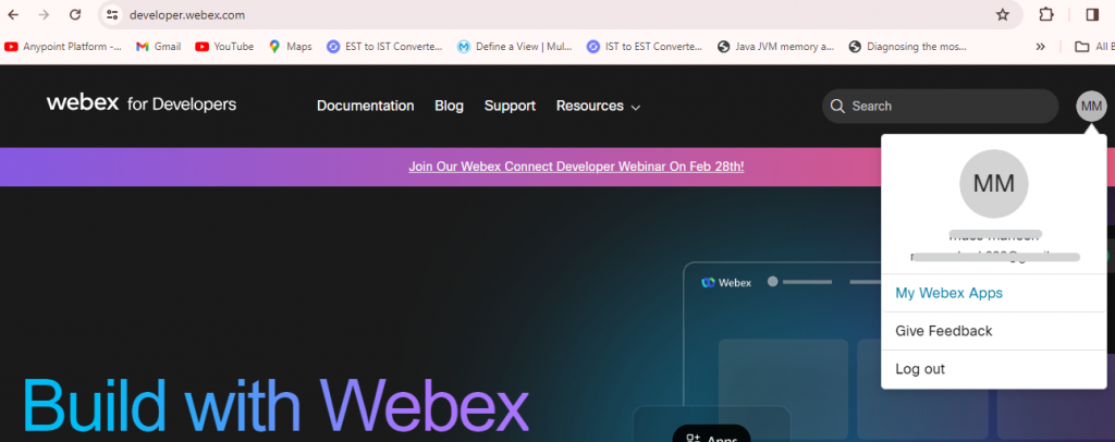 Integration App on Webex