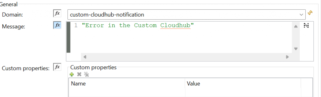 custom cloudhub notification