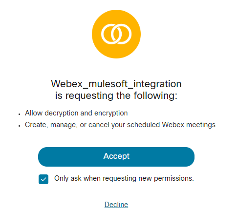 Webex account