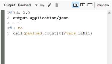 output application Json