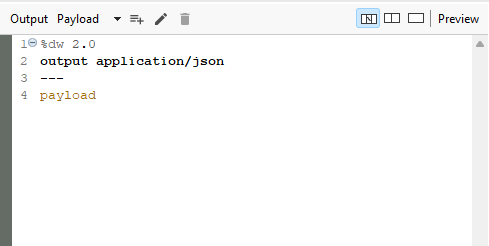 json output application