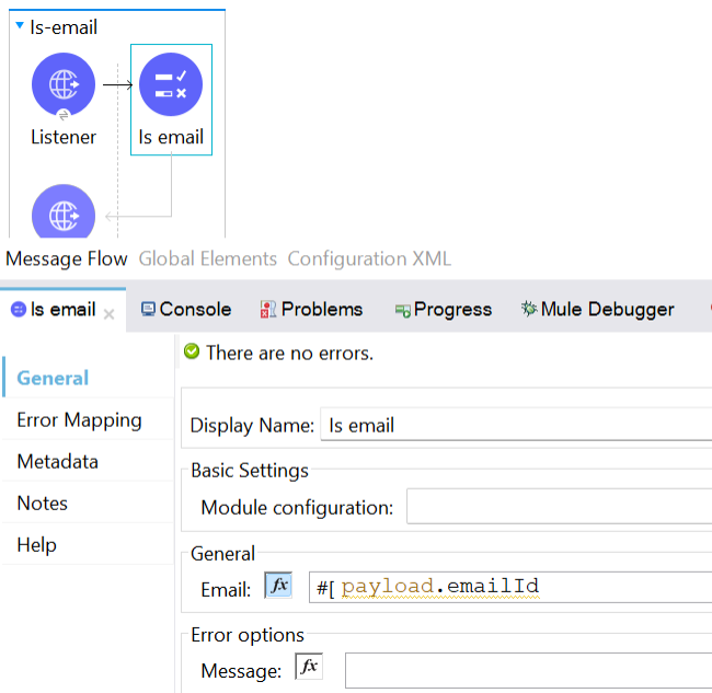 Usage of Validation Module in Mule