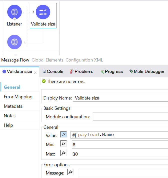 Validation Module in Mule